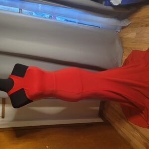 Elegant Red Evening Gown